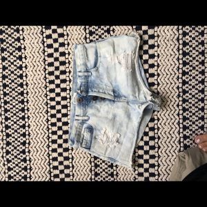 Denim shorts